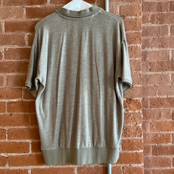 Richer Poorer Cozy Knit Polo in Warm Grey, L - Picture 3 of 7